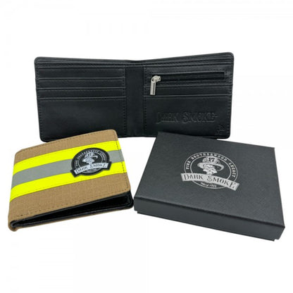 Dark Smoke Geldbeutel Firefighter sandfarben mit Reflexstreifen gelb/silber/gelb