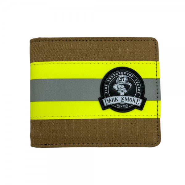 Dark Smoke Geldbeutel Firefighter sandfarben mit Reflexstreifen gelb/silber/gelb