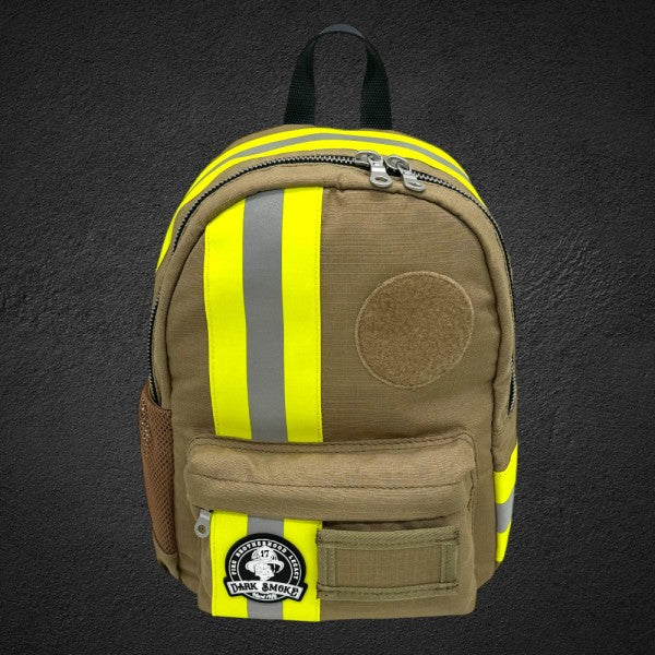 Dark Smoke Kinderrucksack Backdraft Kid sandfarben mit Reflexstreifen gelb/silber/gelb