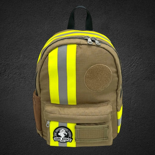Dark Smoke Kinderrucksack Backdraft Kid sandfarben mit Reflexstreifen gelb/silber/gelb