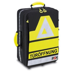 Rucksack PAX Türöffnung, aus PAX-Dura, schwarz, mi t Klettschild TÜRÖFFNUNG, ohne Inhalt