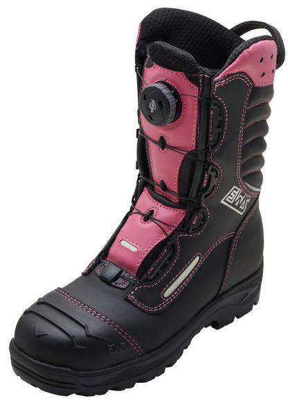 EWS Dynamic Fire PINK Feuerwehrstiefel mit innovativem Schnellverschluss-System 21223