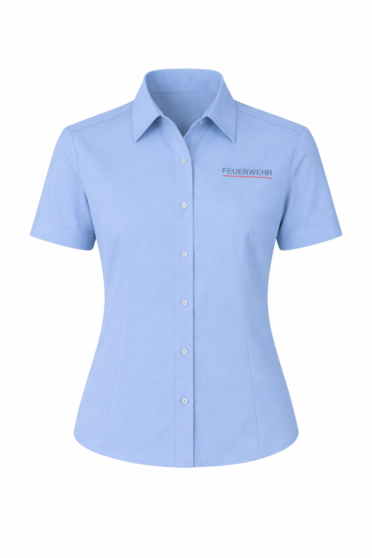 Der Klassiker Bluse kurzarm hellblau Thüringen / Sachsen