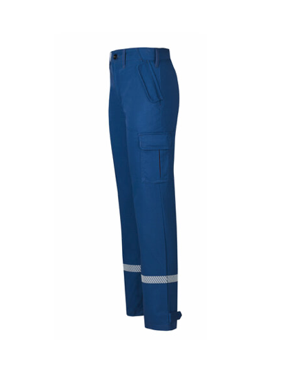 Jugendfeuerwehr-Bundhose aus Baumwollmischgewebe mit segmentierter Bestreifung