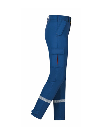 Jugendfeuerwehr-Bundhose aus Baumwollmischgewebe mit segmentierter Bestreifung
