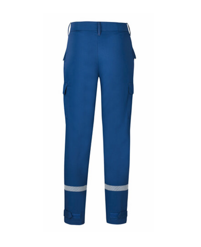 Jugendfeuerwehr-Bundhose aus Baumwollmischgewebe mit segmentierter Bestreifung