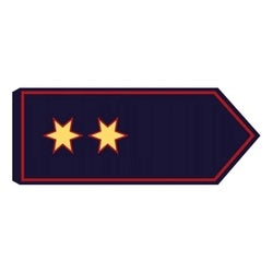 Schulterklappe Oberbrandmeister (OBM) (TH)